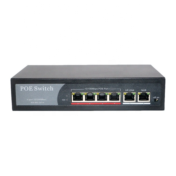 4ep+2e reekspoe Schakelaaroem ODM 100m 4 10/100Mbps Poe Havens 0