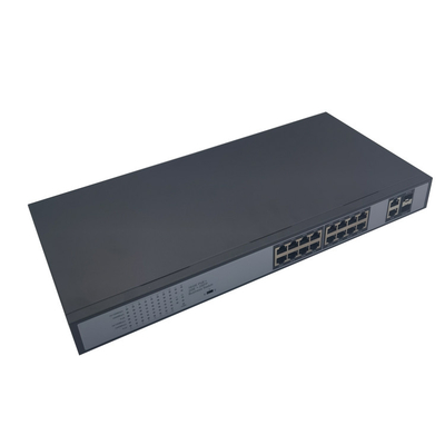 HK-16G 16 ports 1000m PoE swtich with 2 1000m 2 SFP uplink